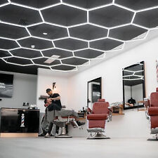 14X Hexagon LED Lampe Werkstatt Garage Wand Decken Leuchte Waben Beleuchtung DE