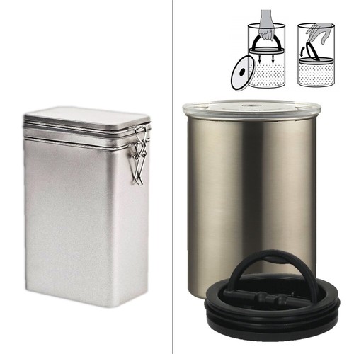 Kaffeedose silber oder vakuum - kaffeedose,