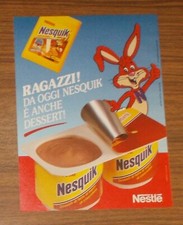 Seltene Werbung NESQUIK Dessert Schokoladenpudding 1993