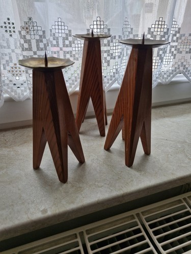 Kerzenständer holz mit - kerzenständer,