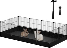 DIY Freigehege mit Bodenplatten Kleintiergehege Kaninchenkäfig Katzenkäfig fl61