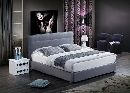 Luxus boxspring bett stoff - luxus,