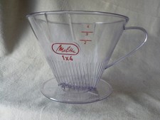 Melitta 1Loch Kaffeefilter 104 - 1 x 4 Plastik Filter Schnellfilter Kunststoff -