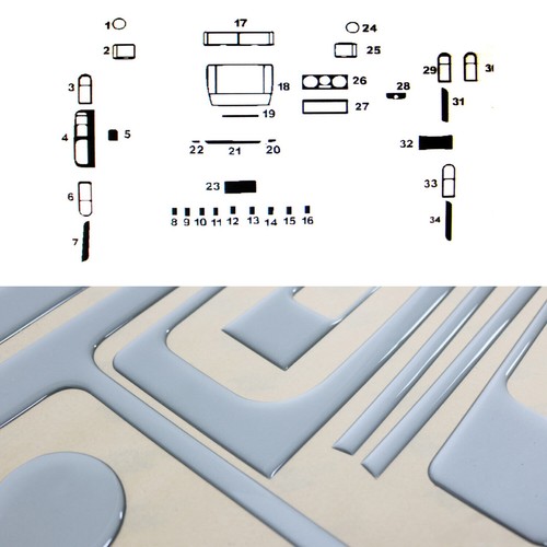 Innenraum dekor cockpit für - innenraum,