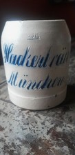 Uralter Brauerei. Bierkrug, geritzt, Hackerbräu München, 0,3L.
