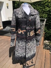 Desigual-Stil Damen-Mantel Parka Gr. L 38 Mehrfarbig Schnurmuster Franstyle