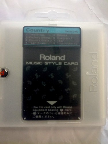 Roland music style card - style,