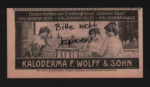 Karlsruhe werbung 1909 - werbung,