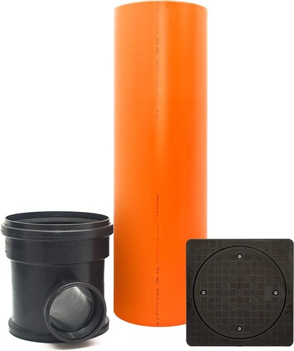 Schacht dn315 fach zulauf - kg,