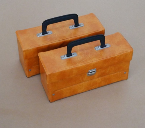 Vintage kassettenkoffer - 2x,