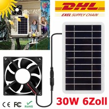 Tragbarer Mini USB Solar Ventilator Lüfter Mit Solarpanel Betriebener Lüfter 30W