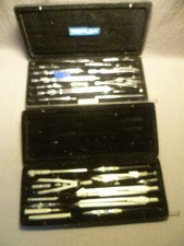 2 ältere Zirkelkasten von Riefler und Spitta & Leutz