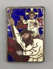 Antikes Heiligenbild Plakette