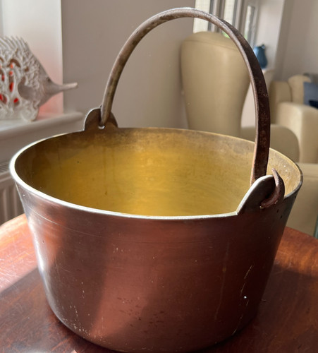 Messing marmeladenpfanne antik - messing,