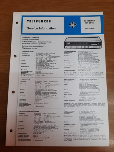 Telefunken service manual - telefunken,