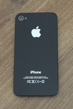 Original Apple iPhone 4 Backcover Akkudeckel Pulled Händler Garantie Top Schwarz
