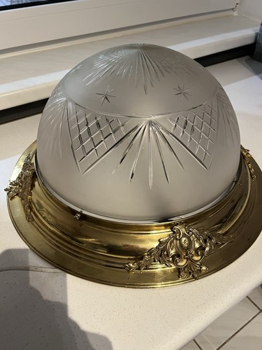 Jugendstil plafoniere messing - jugendstil,