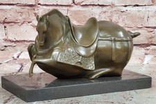 Han Stil Bronze Liegend Pferd