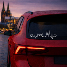 Köln Herzschlag  Aufkleber