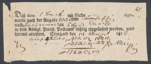 407855 preußen postschein - preußen,