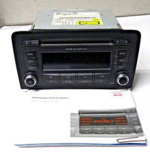 Audi A3 S3 8P Radio Autoradio Symphony 2+ Doppel DIN CD Radio  8P0035195P