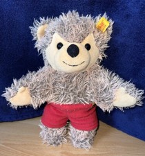 ✨ Steiff Jacky Jack Wolfskin Plüschtier Kuscheltier Wolf Hose Rot ✨