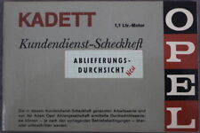 Opel Kadett 1,1 ltr. Motor Kundendienst-Scheckheft  "OHNE Einträge"  Juli 1966