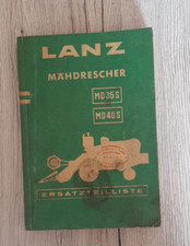 Original Ersatzteilliste Lanz Mähdrescher MD 35 S / MD 40 S