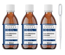 3x100 CDL 0,3% CDS Fertiglösung aktiviert mit Pipette - Braunglasflasche