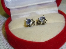 Tansanit Silber Ohrstecker