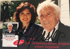 Autogramm Johannes Heesters 2011 † -  Din A6 Karte handsigniert 21-26 xyz
