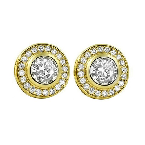 14k gelb vergoldet blende - gelb, set