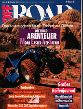 Zeitschrift Off Road #10 von 1993 Suzuki SJ Samurai Cabrio Jeep Grand Cherokee