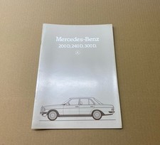 Mercedes W123 S123 200D 240D 300D Werbe Heft Prospekt Broschüre Diesel 06/1983