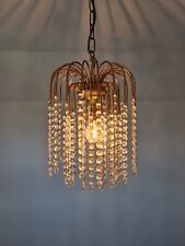 Kristall Kronleuchter Deckenleuchte Strass Vintage