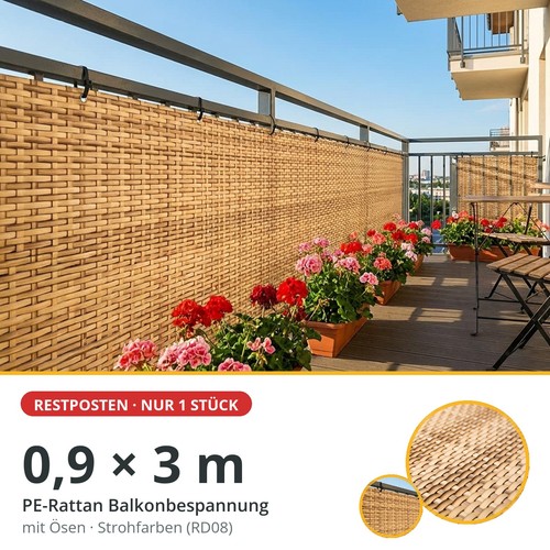 Rattan sichtschutz mit - sichtschutz,