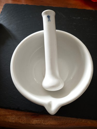 Meissen mörserschale mit - mörserschale,