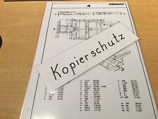 Renault R 4  Maßplan Bodengruppe