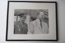 DDR Walter Ulbricht und Juri Gagarin 1963?  Bild Wandbild  35x28cm-Vintage