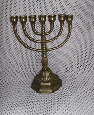 Kerzenständer Messing 7 armig