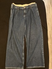Weite jeans mit weißem - jeans,