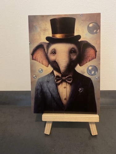 Postkarte motivkarte elefant - postkarte,
