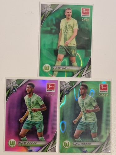 Lot vfl wolfsburg - topps, chrome