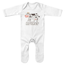 Personalisierter süßer Kuh Strampler Tier Geschenke für Neugeborenes Baby Weihnachten und...