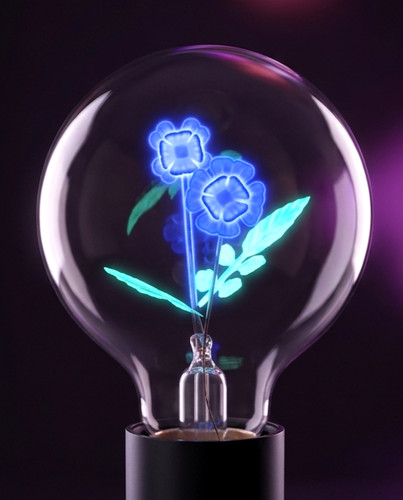 Neon glimmlampe vintage - glimmlampe,