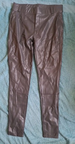 Kunstleder leggins grau - leggins,