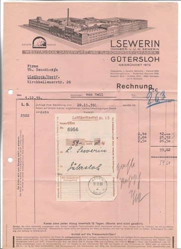 Rechnung sewerin - /, /