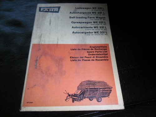 Fahr einachse ladewagen we312l - fahr,