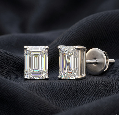 Karat smaragdschliff diamant - 3,