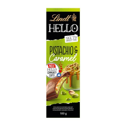 Lindt hello tafel - tafel, pistachio